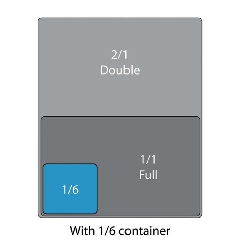 Cambro Polypropylene Gastronorm Lid 1/6 with Seal Cambro Polypropylene Gastronorm Lid 1/6 with Seal