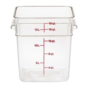 Cambro Polycarbonate Food Container, 17,2 L with Measuring Cup Cambro Polycarbonate Food Container, 17,2 L with Measuring Cup