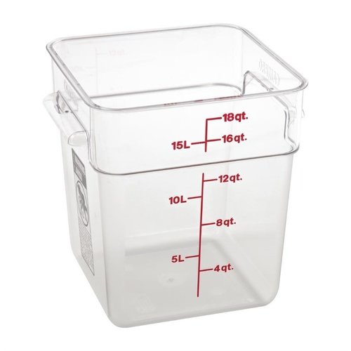 Cambro Polycarbonate Food Container, 17,2 L with Measuring Cup Cambro Polycarbonate Food Container, 17,2 L with Measuring Cup