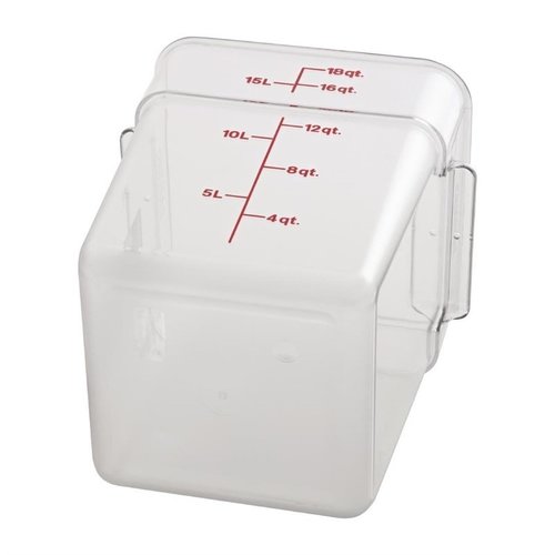 Cambro Polycarbonate Food Container, 17,2 L with Measuring Cup Cambro Polycarbonate Food Container, 17,2 L with Measuring Cup