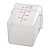 Cambro Polycarbonate Food Container, 17,2 L with Measuring Cup