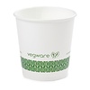 Vegware White Compostable Espresso Cups Single Wall 114 ml (Pack of 1000)
