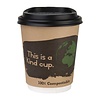 Fiesta Green Black Compostable Coffee Cup Lids 225 ml (Pack of 1000)