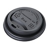 Fiesta Green Black Compostable Coffee Cup Lids 225 ml (Pack of 1000)