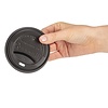 Fiesta Green Black Compostable Coffee Cup Lids 340 ml (Pack of 1000)