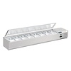 Polar Refrigeration  Top unit for storing ingredients 8x 1/4 GN, 122W, from 2 to 8°C with Stainless Steel Lid