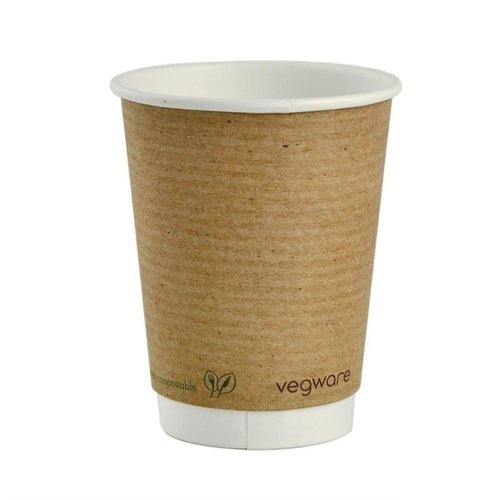 Vegware Kompostowalny kubek do kawy z podwójnymi sciankami 340 ml brązowy (500 szt.) Vegware Kompostowalny kubek do kawy z podwójnymi sciankami 340 ml brązowy (500 szt.)