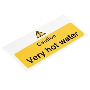 Vogue Caution Very Hot Water Sign