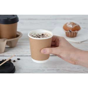 Fiesta Black Disposable Coffee Cup Lids 225 ml (Pack of 50) Fiesta Black Disposable Coffee Cup Lids 225 ml (Pack of 50)