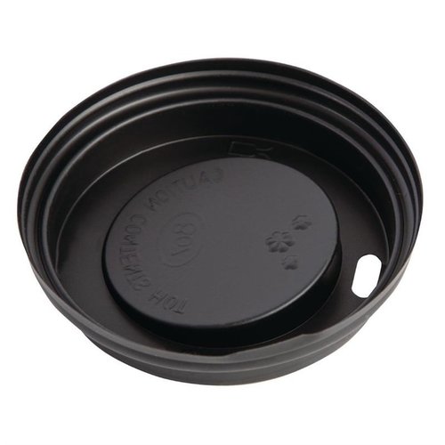 Fiesta Black Disposable Coffee Cup Lids 225 ml (Pack of 50) Fiesta Black Disposable Coffee Cup Lids 225 ml (Pack of 50)