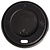 Fiesta Black Disposable Coffee Cup Lids 225 ml (Pack of 50)
