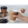 Fiesta Black Disposable Coffee Cup Lids 340 ml and 455 ml (Pack of 50)
