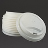 Vegware White Compostable Coffee Cup Lids 225 ml (Pack of 1000)