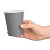 Fiesta Grey Single Wall Takeaway Coffee Cups Charcoal 225 ml (Pack of 1000)