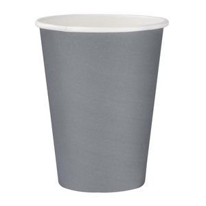 Fiesta Grey Single Wall Takeaway Coffee Cups Charcoal 340 ml (Pack of 1000)