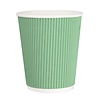 Fiesta Turquoise Ripple Wall Takeaway Coffee Cups 225 ml (Pack of 500)