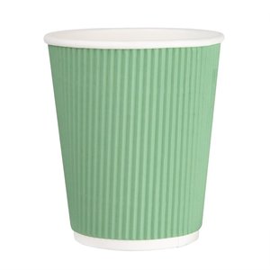Fiesta Turquoise Ripple Wall Takeaway Coffee Cups 225 ml (Pack of 500) Fiesta Turquoise Ripple Wall Takeaway Coffee Cups 225 ml (Pack of 500)
