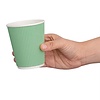 Fiesta Turquoise Ripple Wall Takeaway Coffee Cups 225 ml (Pack of 500)