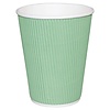 Fiesta Turquoise Ripple Wall Takeaway Coffee Cups 225 ml (Pack of 500)