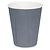 Fiesta Grey Disposable Coffee Cups Ripple Wall Charcoal 225 ml (Pack of 25)