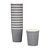 Fiesta Grey Disposable Coffee Cups Ripple Wall Charcoal 225 ml (Pack of 25)