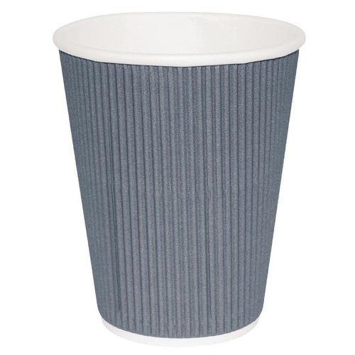 Fiesta Kubek do kawy karbowany 225 ml szary (500 szt.) Fiesta Kubek do kawy karbowany 225 ml szary (500 szt.)