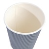 Fiesta Grey Disposable Coffee Cups Ripple Wall Charcoal 340 ml (Pack of 500)