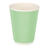 Fiesta Turquoise Disposable Coffee Cups Ripple Wall 340 ml (Pack of 500)