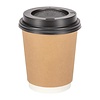 Fiesta Brown Disposable Coffee Cups Double Wall Kraft 225 ml (Pack of 25)
