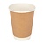 Fiesta Brown Disposable Coffee Cups Double Wall Kraft 340 ml (Pack of 500)