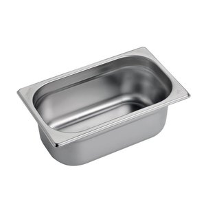 Gastro M Stainless Steel Gastronorm Pan 1/4 100 mm Gastro M Stainless Steel Gastronorm Pan 1/4 100 mm