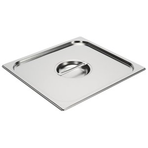 Gastro M Stainless Steel Gastronorm Lid 2/3 with Handle