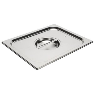 Gastro M Stainless Steel Gastronorm Lid 1/2 with Seal and Handle Gastro M Stainless Steel Gastronorm Lid 1/2 with Seal and Handle