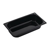 Gastro M Enamelled Steel Gastronorm Pan 1/3 65 mm, Black with Non-Stick Surface