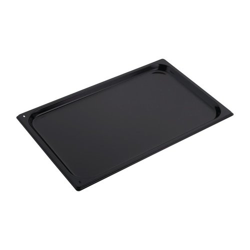 Gastro M Enamelled Steel Gastronorm Pan 1/1 20 mm, Black with Non-Stick Surface Gastro M Enamelled Steel Gastronorm Pan 1/1 20 mm, Black with Non-Stick Surface