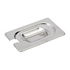 Gastro M Stainless Steel Gastronorm Lid 1/9 Notched and Handle