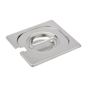 Gastro M Stainless Steel Gastronorm Lid 1/6 Notched and Handle
