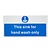 Vogue Hand Wash Only Sign