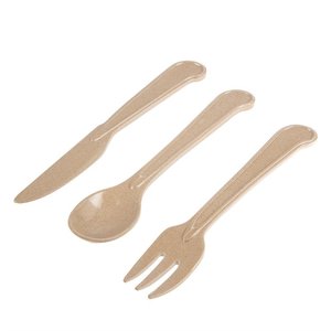 XXLselect Reusable Rice Husk Cutlery Set