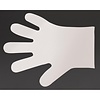 Vegware Compostable PLA Food Prep Disposable Gloves, Size M, White (Pack of 2400)