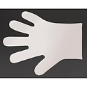 Vegware Compostable PLA Food Prep Disposable Gloves, Size M, White (Pack of 2400)