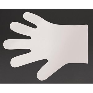 Vegware Rękawiczki do przygotowyania żywności jednorazowe z kompostowalnego PLA, rozmiar M, białe (2400 szt.) Vegware Rękawiczki do przygotowyania żywności jednorazowe z kompostowalnego PLA, rozmiar M, białe (2400 szt.)