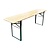 XXLselect Składany stolik piwny 220 (L) x 50 (W) cm