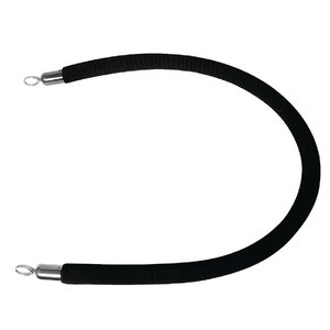 Bolero Sznur do słupka odgradzającego Ø32x2500 mm, czarny Bolero Sznur do słupka odgradzającego Ø32x2500 mm, czarny