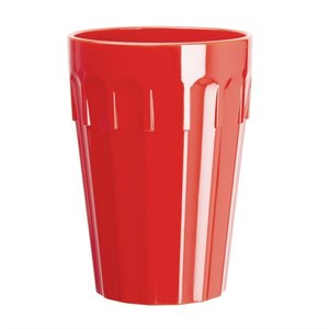 Kristallon Red Polycarbonate Tumbler 260 ml (Pack of 12) Kristallon Red Polycarbonate Tumbler 260 ml (Pack of 12)
