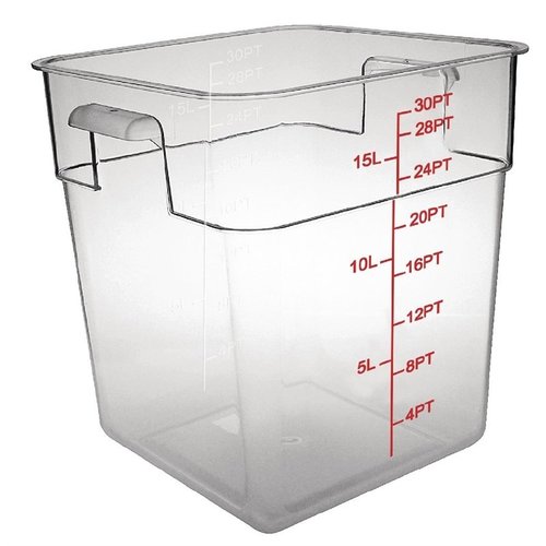 Vogue Polycarbonate Food Container, 15 L with Measuring Cup Vogue Polycarbonate Food Container, 15 L with Measuring Cup