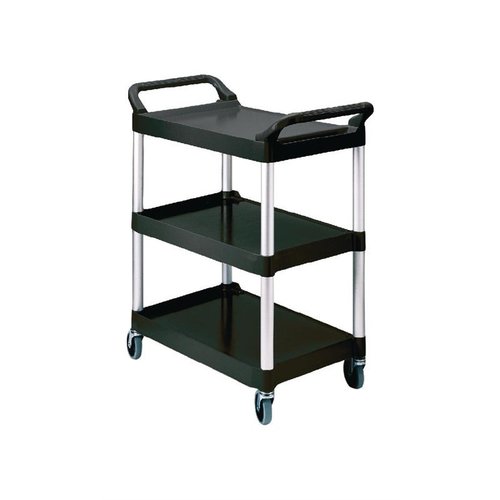 Rubbermaid Aluminium 3 Tier Service Trolley 959 x 854 x 473 mm Rubbermaid Aluminium 3 Tier Service Trolley 959 x 854 x 473 mm