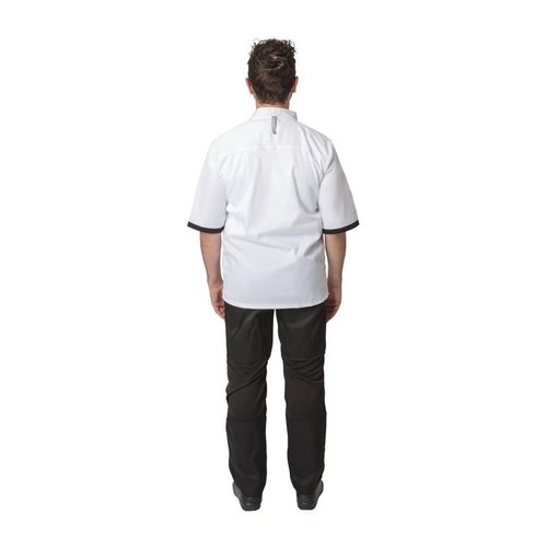 Southside Unisex Chefs Jacket Short Sleeve White 2XL Southside Unisex Chefs Jacket Short Sleeve White 2XL