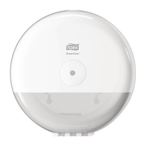 Tork SmartOne Mini Toilet Roll Dispenser White Tork SmartOne Mini Toilet Roll Dispenser White