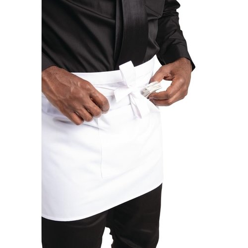 Whites Chefs Clothing Whites Short Bistro Apron White Whites Chefs Clothing Whites Short Bistro Apron White